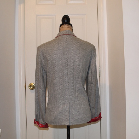 Gray & Red Blazer - Picture 2 of 2